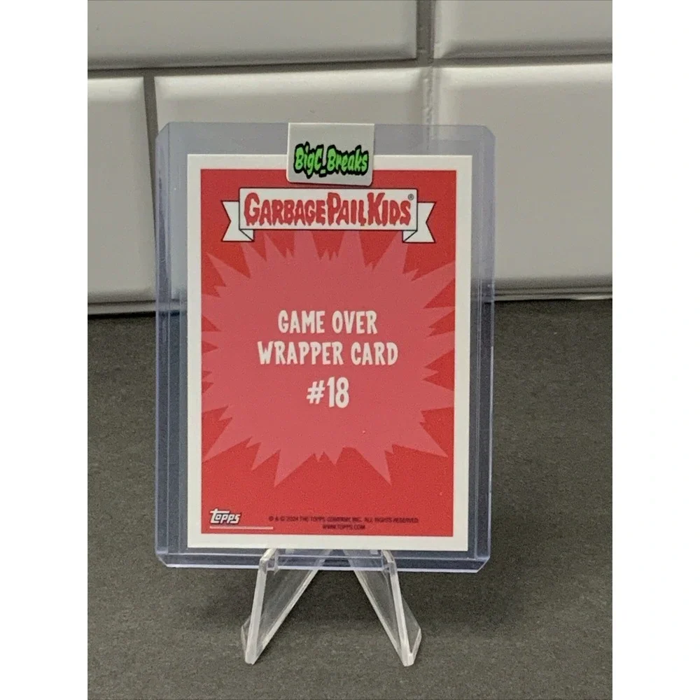 2024 Garbage Pail Kids Game Over Level 4 Wrapper Card Cup Fred / Last Straw #18